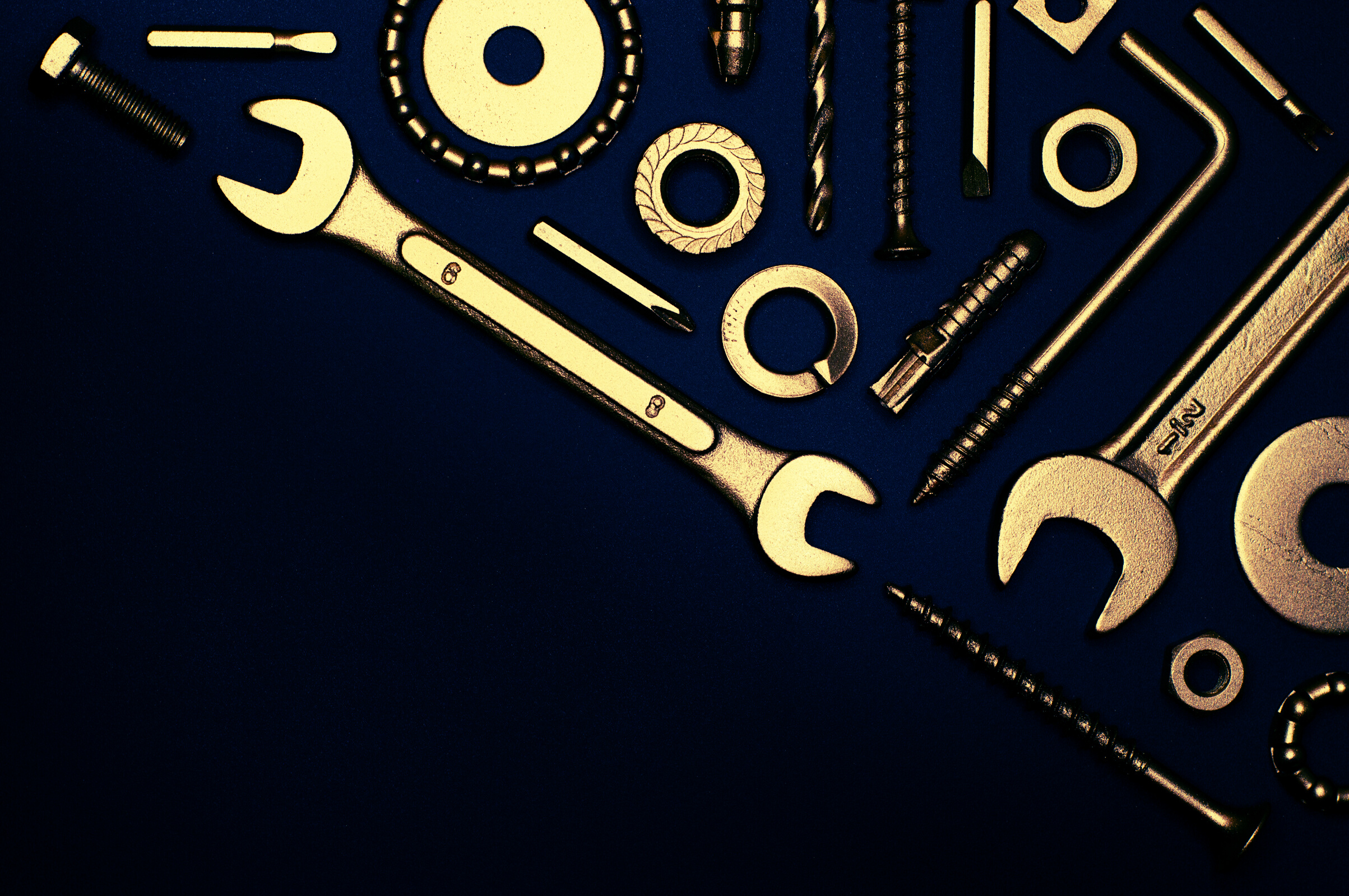 Flat Lay Shot Of Tools